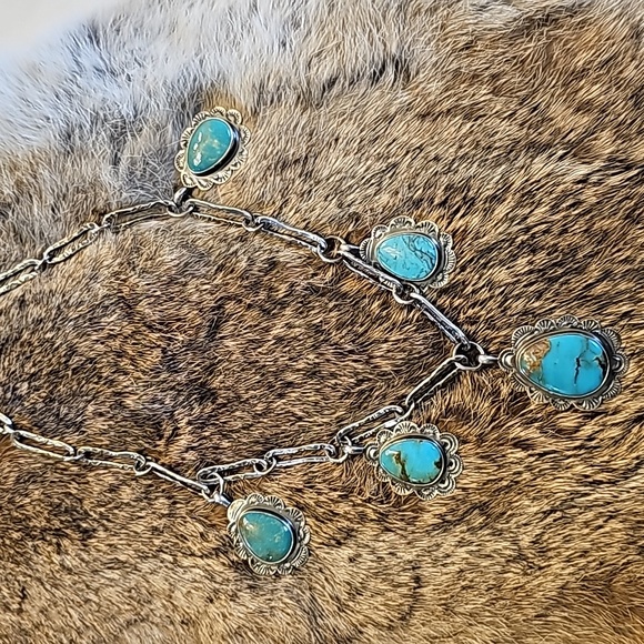 Sterling Silver Turquoise Necklace 😍 - Picture 12 of 12